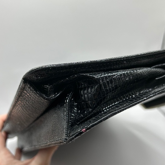 Vintage 80s Faux Croc Embossed Purse - Picture 8 of 10